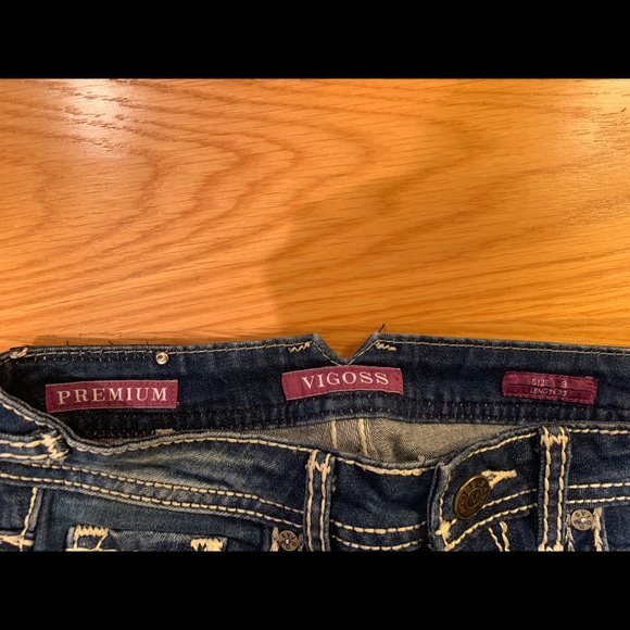 Vigoss size 3, length 33 denim pants - Picture 2 of 3